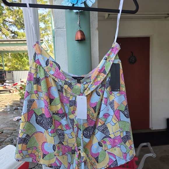 Hurley Multicolor Geometric Top - Picture 1 of 3
